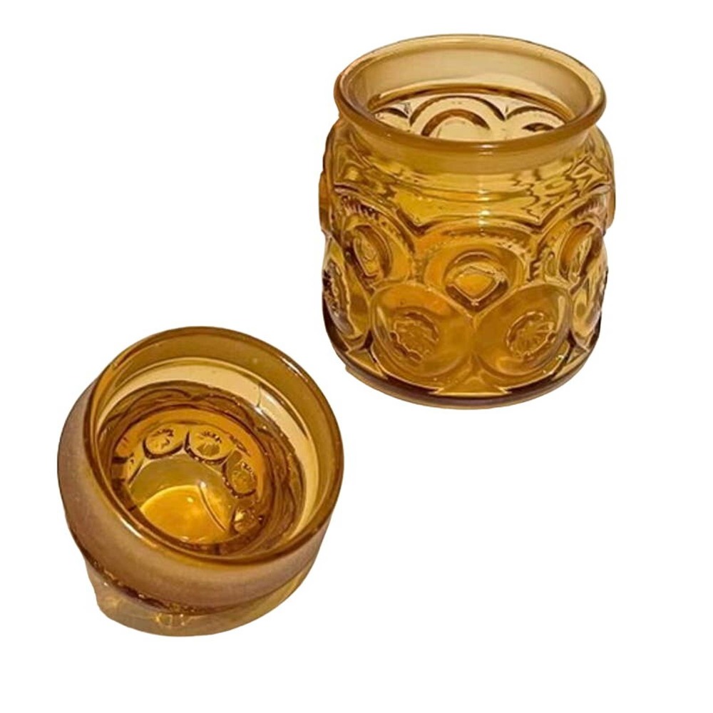 Moon and Star Glass Canister Amber by LE Smith Size S1